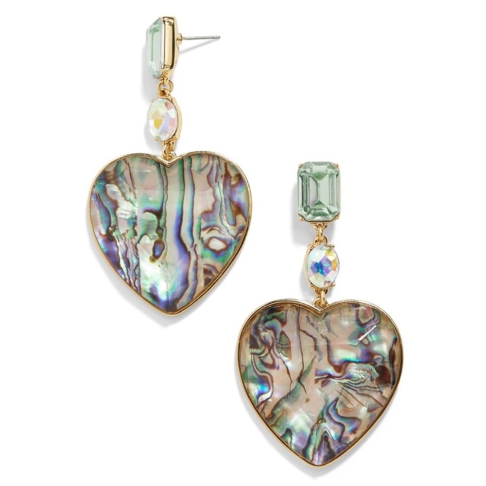 NEW!๐๐HUGE๐STATEMENT๐ABALONE SHELL๐HEARTS๐๐ - Picture 3 of 8